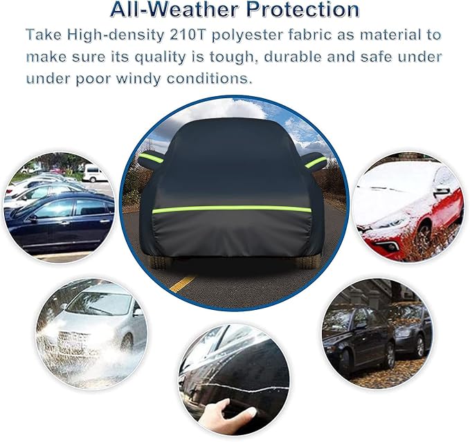 Full Car Cover for Jeep Grand Cherokee All Weather Waterproof Windproof 6 Layer - Image 6