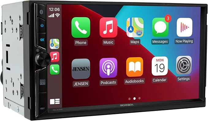 JENSEN J3CA7W 7-inch Car Stereo & BUCAM100J Backup Camera - Image 3