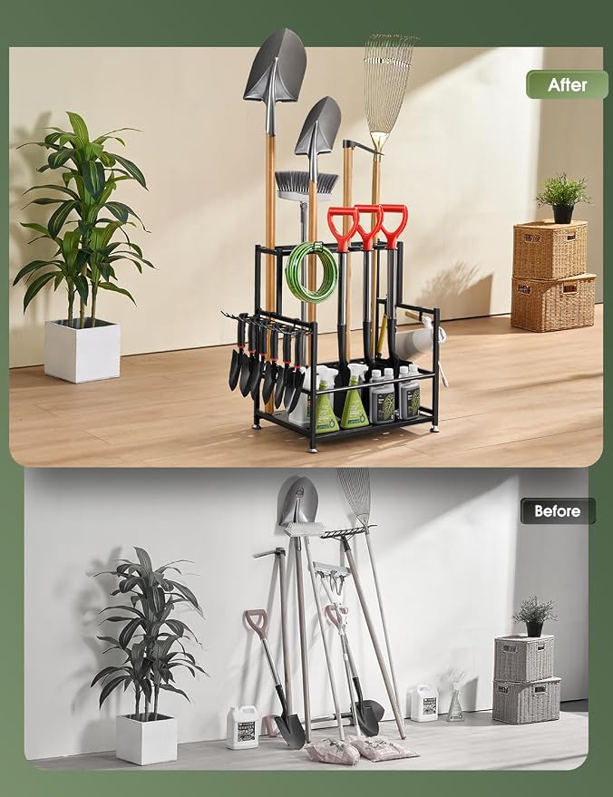 Garden Tool Organizer – Heavy-Duty Carbon Steel Storage Rack - Image 5
