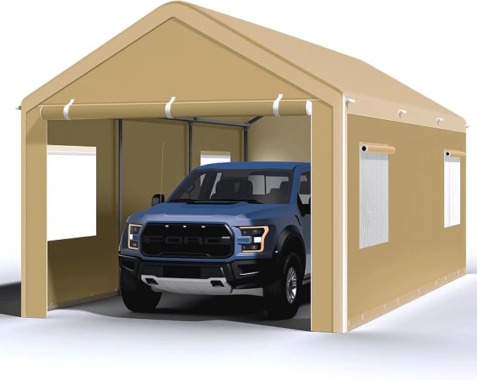Carport 10x20 Ft, Heavy Duty Car Canopy by Morngardo
