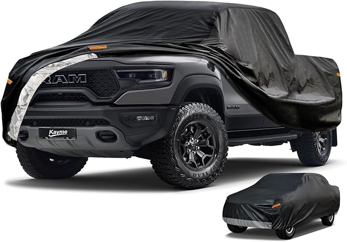 Kayme 7 Layers Truck Cover Waterproof All Weather, Heavy Duty Outdoor Pickup by kayme