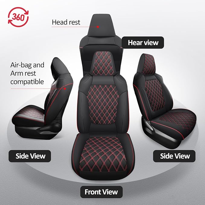 MIROZO Car Seat Covers for Toyota Rav4, Waterproof Rav4 Seat Covers Compatible - Image 6