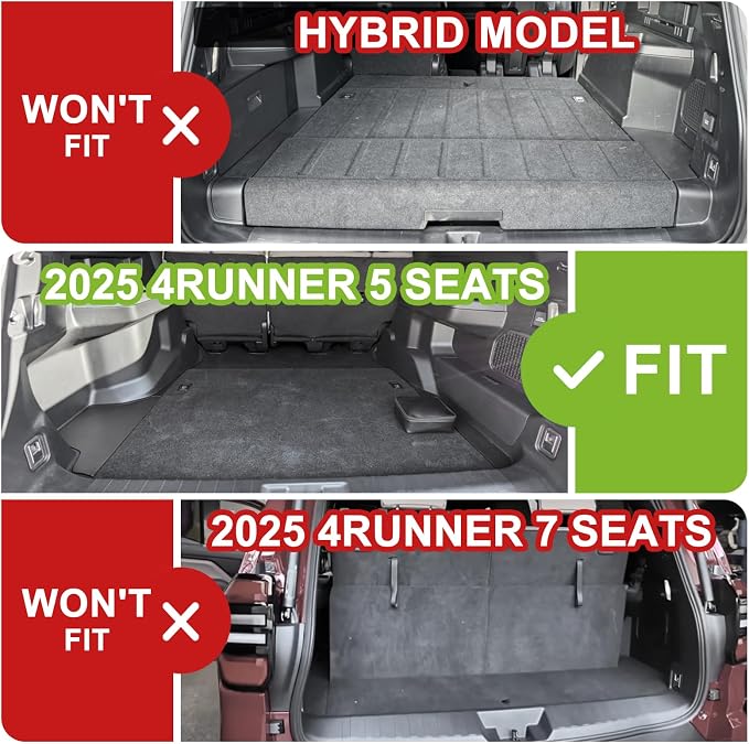 TripleAliners Trunk Mat & Rear Seatback Mat Fit - Image 3
