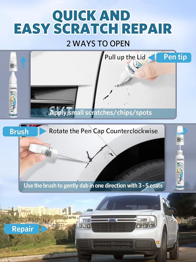 Shadow Black Touch Up Paint for Ford, Car Paint Scratch Repair Remover Pen - Image 6