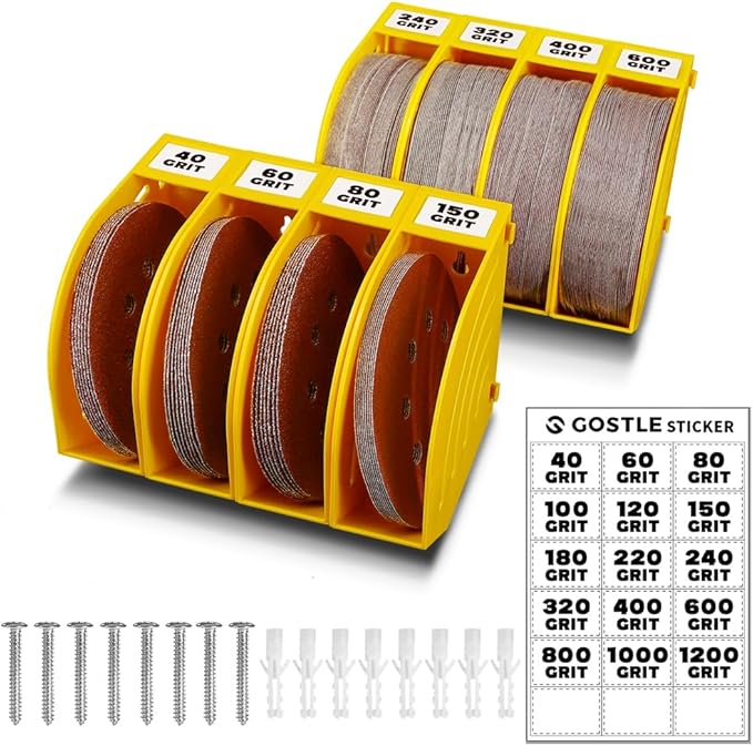 5 Inch Professional Sanding Discs Storage Bins by GOSTLE