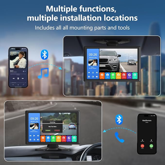 4 Channel Backup Camera System, Touchable 10.26 inch Monitor - Image 3