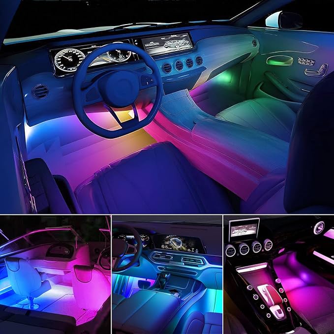 Nilight 72 LED USB Interior Strip Lights Dream Color RGB-IC 12V DC - Image 7