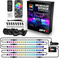 OPT7 Aura DreamColor RGB-IC LED Car Interior Light Strips, Color Chasing Light by OPT7