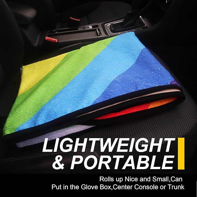 Back Seat Cover for Car Trucks Van SUV, Waterproof Rear Bench Towel Seat Covers - Image 8