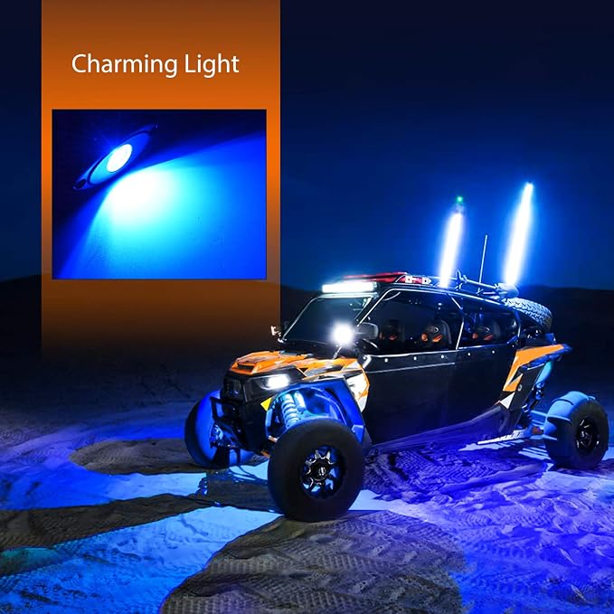 Nilight LED Rock Light Pods Waterproof Under Body Wheel Well Light Exterior - Image 7