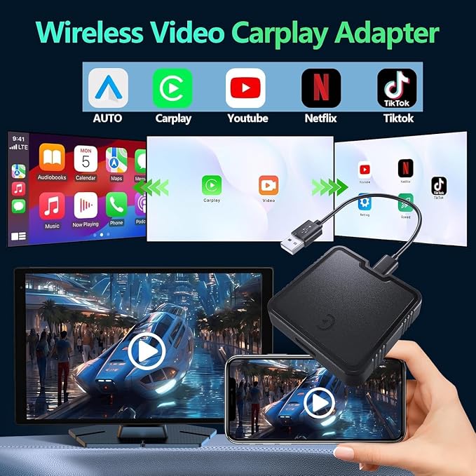 Wireless CarPlay Adapter for Convert Wired to Wireless Car Play Adapter Fast - Image 2