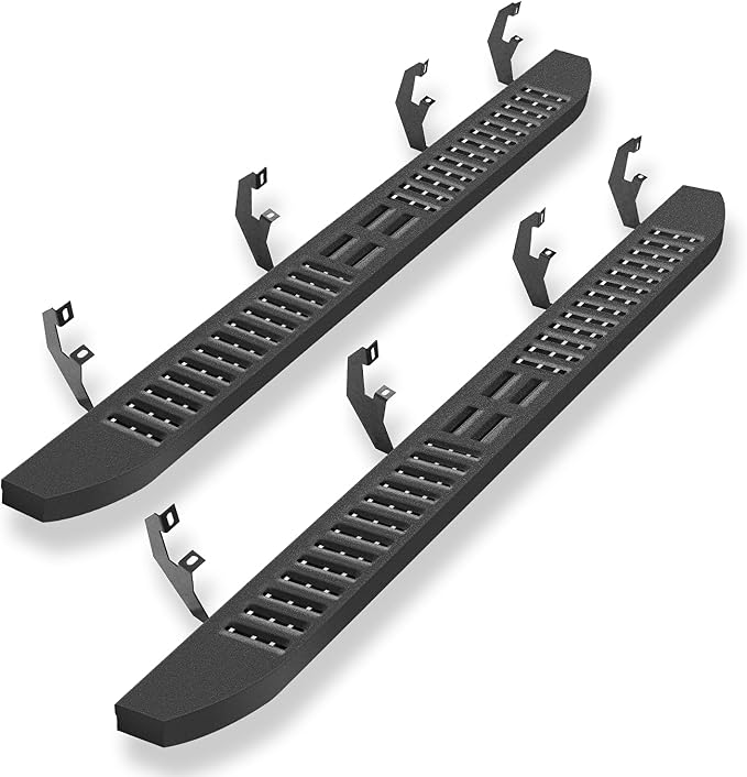 6'' Running Boards Side Steps Nerf Bars – Heavy-Duty Carbon Steel by Unknown