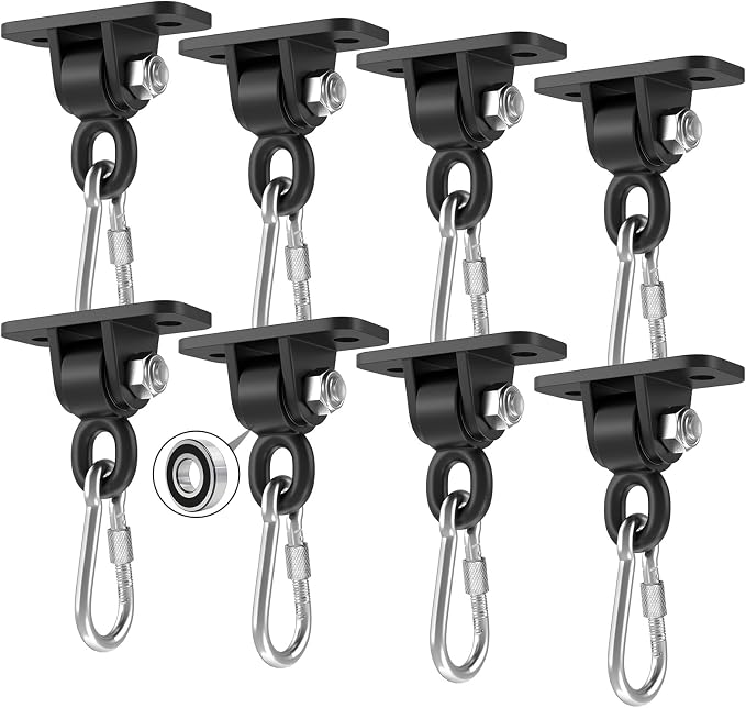 Heavy Duty Swing Hangers with Bearing, Porch Swing Hanging Kit by BETOOLL