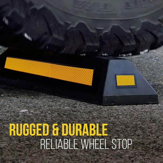 4-Pc Curb Garage Vehicle Floor Stopper - Image 2