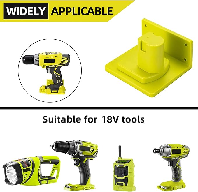 5Pcs Tool Mount Holder Plastic Electric Tool Battery Dock Compatible - Image 8