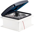 12V RV Roof Fan Vent 14'' 10 Speed Reversible Manual Lift by RVLOVENT