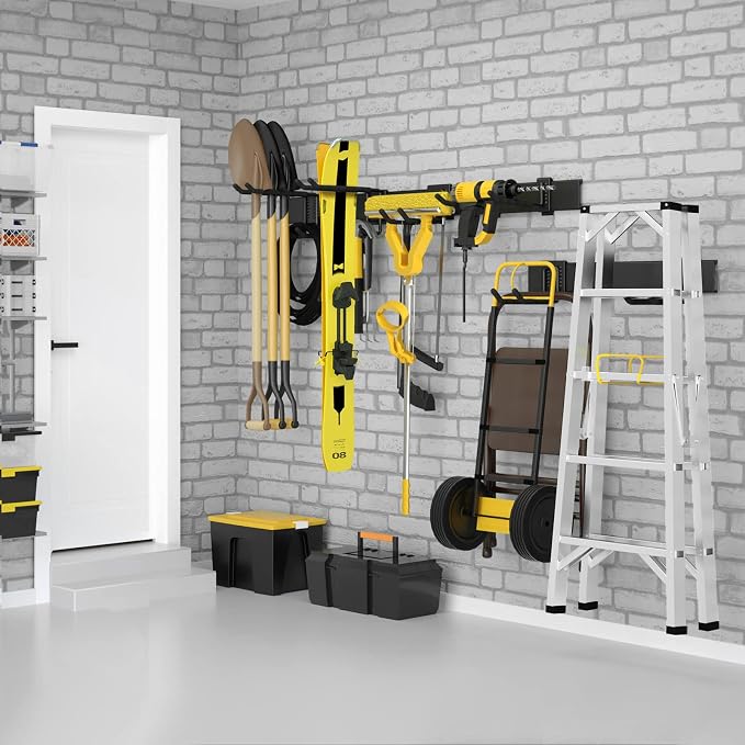 48 Inches Garage Storage, Garage Organization, Wall Mount Garden Tool Organizer - Image 7