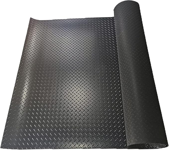 Boshen 5Ft x 7.5Ft Garage Floor Mat 2.5mm Thickened Rubber Flooring Roll by Boshen