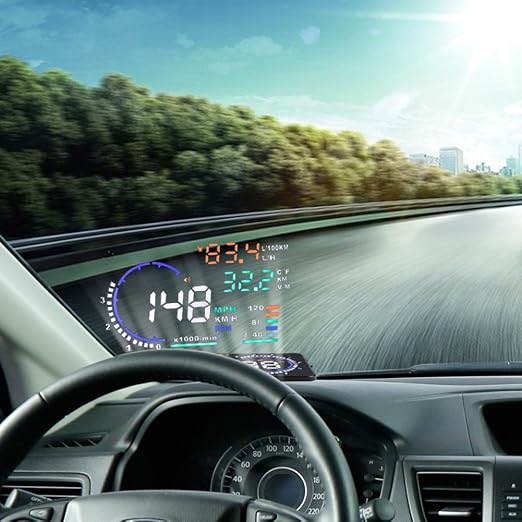 VGEBY 5.5'' OBD II Car HUD Auto Windshied Reflective Screen Speed Display Hud - Image 2