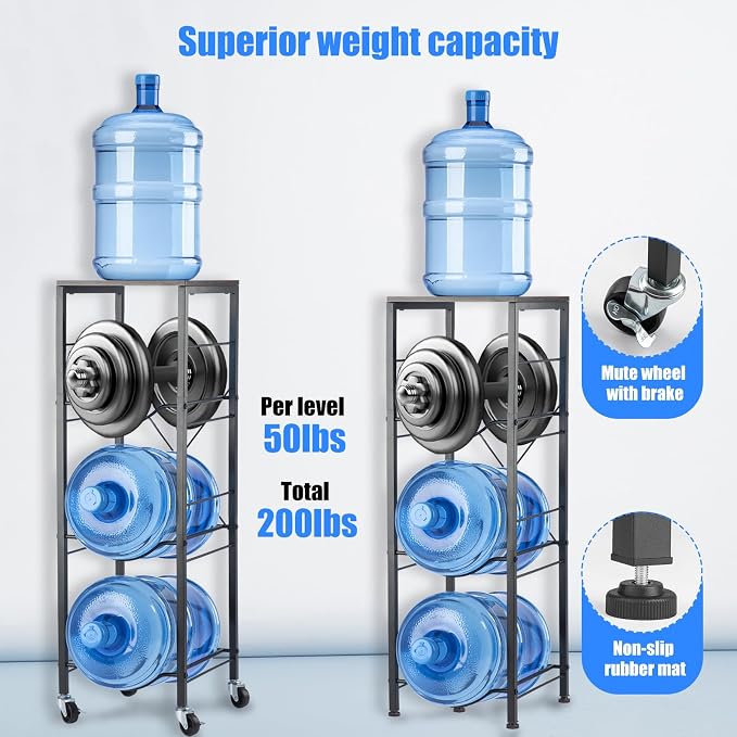 3-Tier 5 Gallon Water Bottle Holder - Image 3