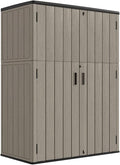 KINYING Outdoor Storage Cabinet Waterproof, 57 Cu.ft Resin Vertical Outdoor by KINYING