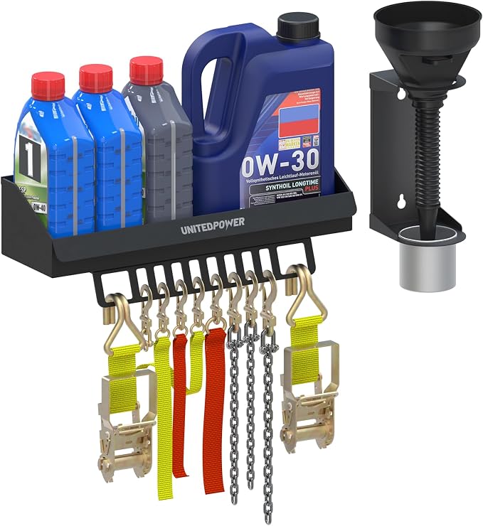 UNITEDPOWER 6 Quart Motor Oil Storage Rack, Bottle Shelf Mount Caddy by UNITEDTOOLSUNITEDPOWER