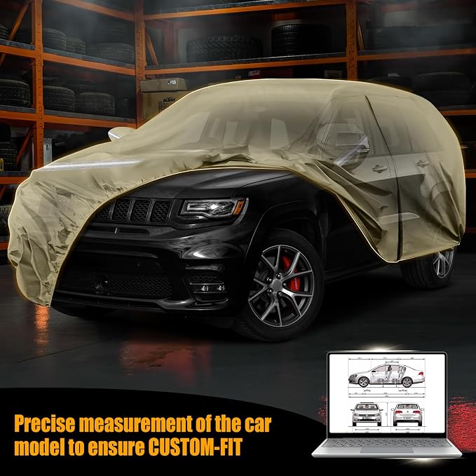 Waterproof Car Covers Replace for 2011-2025 Jeep Grand Cherokee, Windproof - Image 8
