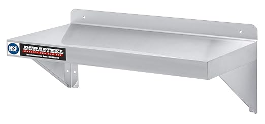 DuraSteel Stainless Steel Wall Shelf by DuraSteel