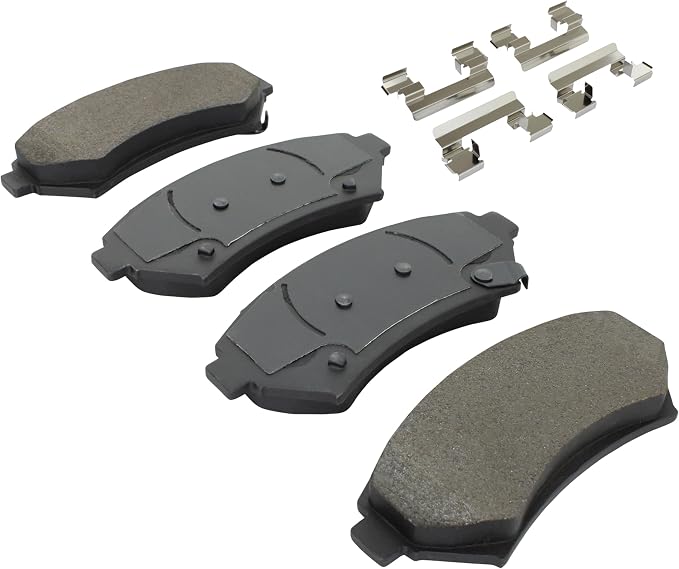Premium Semi-Metallic Front Brake Pads Compatible - Image 2