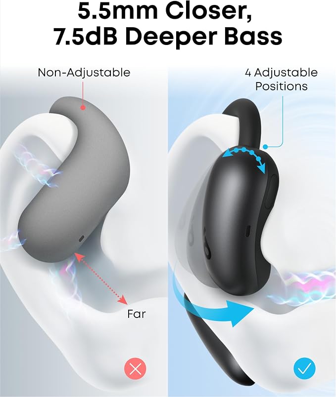 soundcore AeroFit 2 by Anker, Open-Ear Headphones, Translation Earbuds Real Time - Image 5