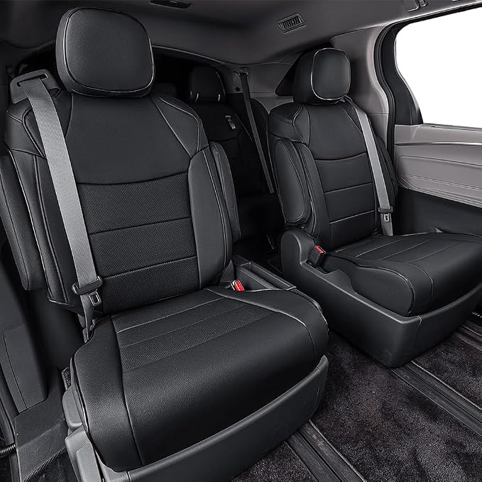 EKR Sienna Seat Covers for 2011-2020 Toyota Sienna LE, XLE Premium 2nd Row - Image 4