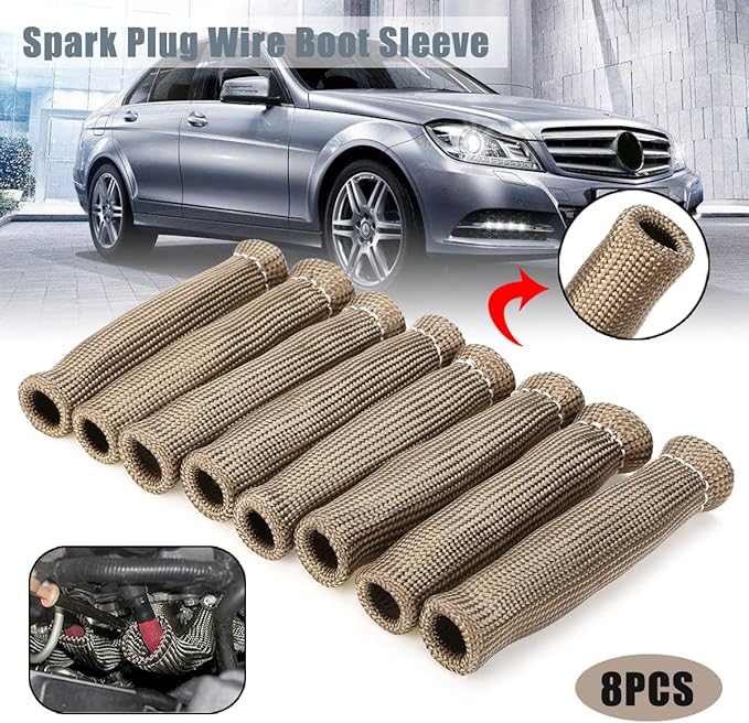 Titanium Spark Plug Wire Boots Thermal Protection Insulator Sleeve, 2500 Degree - Image 4
