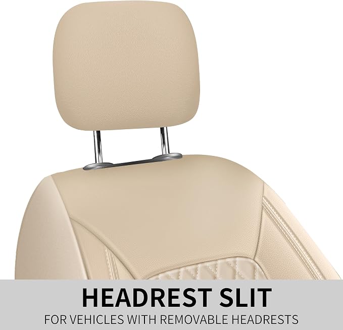 Car Seat Covers, Breathable and Waterproof Leather Seat Covers, Luxury PU - Image 7