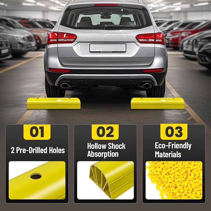 ROBLOCK Parking Stopper for Home Garage & Outside, Heavy Duty Garage Stoppers - Image 3