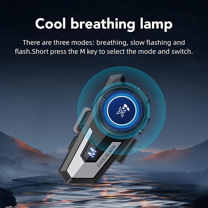 Motorcycle Helmet Bluetooth Headset, Sking Earphone, CVC Noise Cancellation - Image 5