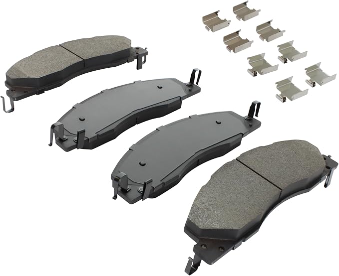 Premium Semi-Metallic Front Brake Pads Compatible - Image 2