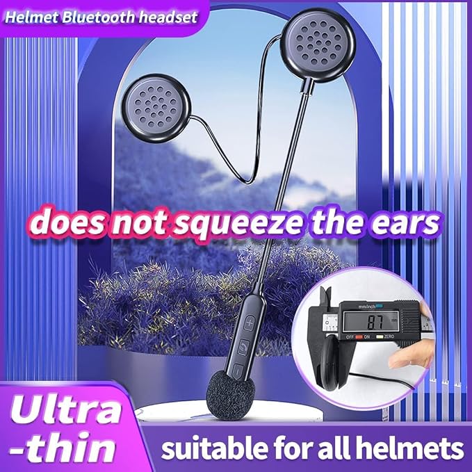 Motorcycle Helmet Bluetooth Headset, Helmet Headphones High Sound Quality - Image 2