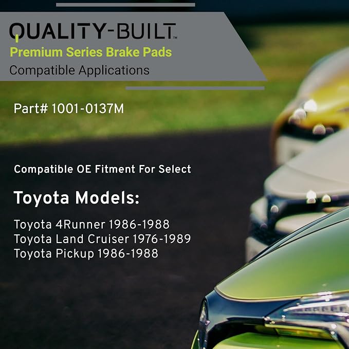 Premium Semi-Metallic Front Brake Pads Compatible - Image 3