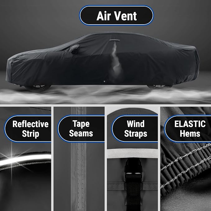iCarCover Custom Car Cover for Buick Lacrosse Waterproof All-Weather Rain Snow - Image 5