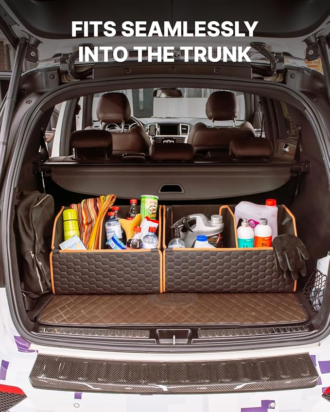 Sedan Trunk Organizer 17.7" Storage Tote - Image 9