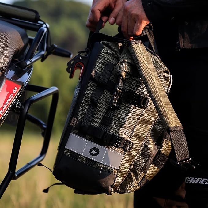 Rhinowalk Motorcycle Saddlebag Waterproof Motor Luggage Pack Quick Release - Image 8