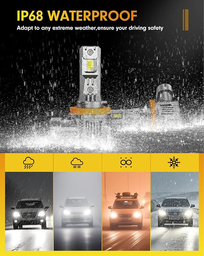 FAHREN 2025 Brightest H11 Led Bulbs,  H11/H8/H9 Lights, 1000% Brighter - Image 7