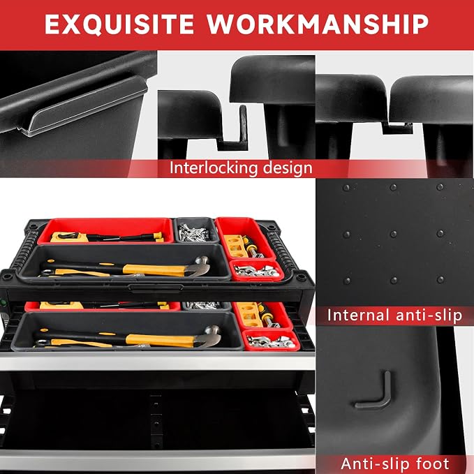 Tool Box Organizer Tray, Toolbox Desk Drawer Organizer, Tool Box Tray, Toolbox - Image 5
