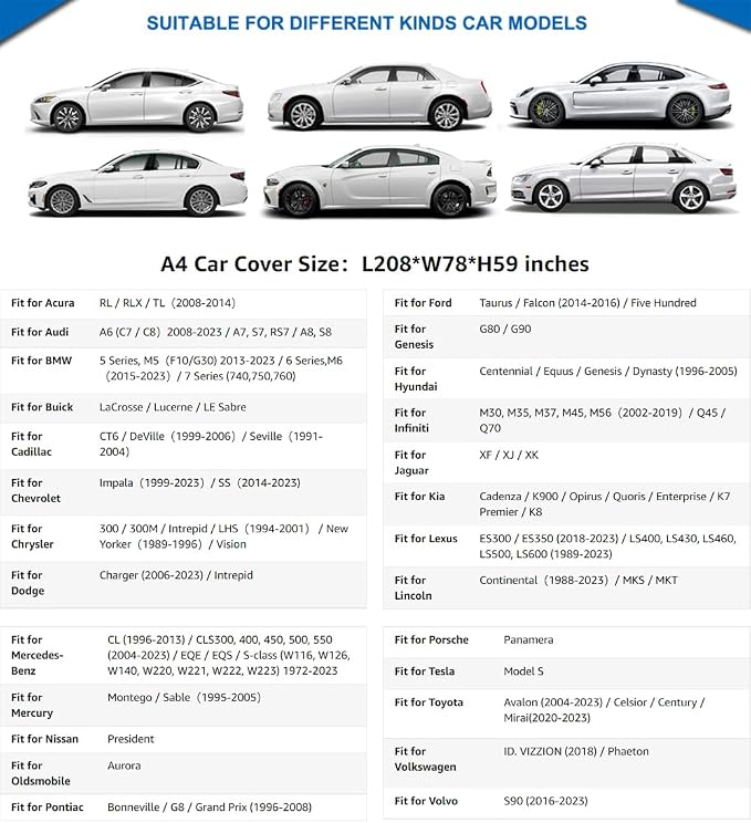 KouKou 6 Layers Car Cover Waterproof All Weather - Image 5