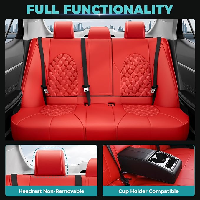 for Toyota Camry Seat Covers LE SE SE Nightshade 2018 2019 2020 2021 2022 2023 - Image 5
