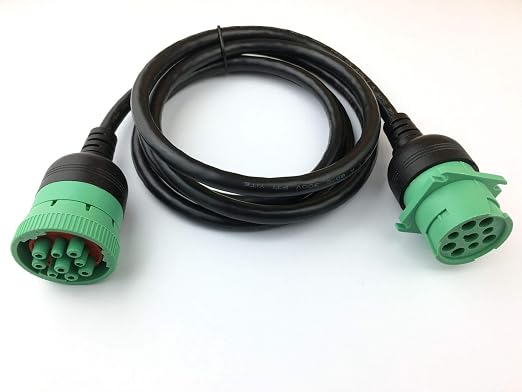 Type 2 J1939 Male to Female Extension Cable Full 9pin 20AWG 6Ft - Image 6