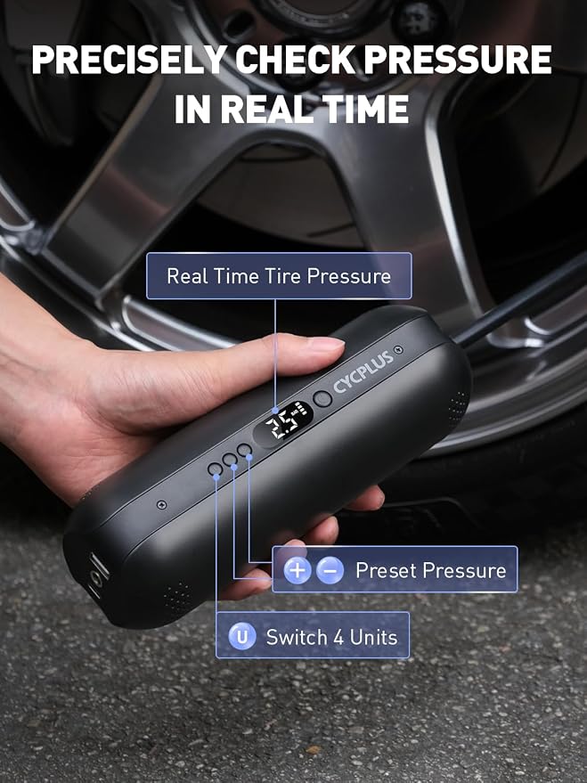 CYCPLUS Tire Inflator Portable Air Compressor - Image 5