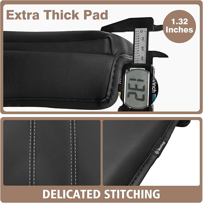 Muslogy Center Console Cover Extra Thick Armrest Pad Compatible - Image 3