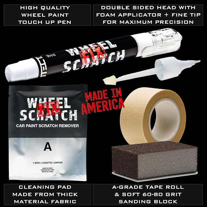 Silver Rim Touch Up Paint Kit, Car Wheel Scratch Repair Kit, Wheel Touch Up - Image 6