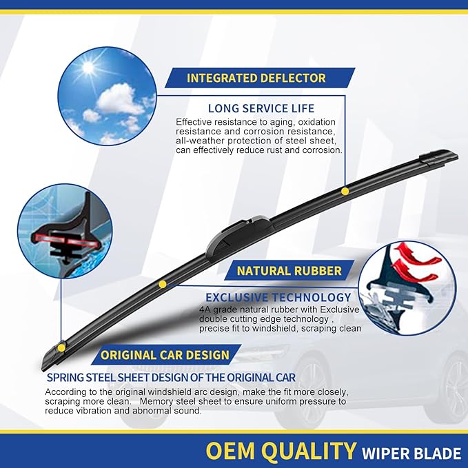 3 wipers Replacement for 2011-2015 Kia Sorento/2010-2019 Kia Soul/2015-2019 Kia - Image 4